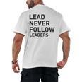 Baseball Lead Never Follow Leaders Team Captain Leadership Premium Tri-Blend Men's Back Print T-Shirt Baseball Lead Never Follow Leaders Team Captain Leadership Premium Tri-Blend Men's Back Print T-Shirt