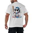 Baseball Lifestyle Apparel Youth Baseball Ice Cream Drip Men's Back Print T-Shirt Baseball Lifestyle Apparel Youth Baseball Ice Cream Drip Men's Back Print T-Shirt