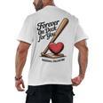 Baseball Valentine Forever On Deck For You Tee Men's Back Print T-Shirt Baseball Valentine Forever On Deck For You Tee Men's Back Print T-Shirt