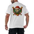Baseball Xmas Christmas Baseball Ice Cream Drip Boys Men's Back Print T-Shirt Baseball Xmas Christmas Baseball Ice Cream Drip Boys Men's Back Print T-Shirt