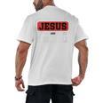 This Boy Runs On Jesus And Baseball Christian Baseball Men's Back Print T-Shirt