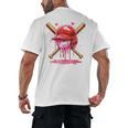 Boys Valentine Day Baseball Helmet Drip Ice-Cream Youth Kids Men's Back Print T-Shirt