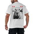 Capybara Love Valentines Day Cute Animal Hearts Raglan Baseball Tee Men's Back Print T-Shirt Capybara Love Valentines Day Cute Animal Hearts Raglan Baseball Tee Men's Back Print T-Shirt