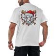 Christmas Baseball Santa Hat For Baseball Players Fans Men's Back Print T-Shirt Christmas Baseball Santa Hat For Baseball Players Fans Men's Back Print T-Shirt