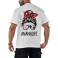 Classy Nana Life Soccer Messy Bun Baseball Mother's Day Men's Back Print T-Shirt Classy Nana Life Soccer Messy Bun Baseball Mother's Day Men's Back Print T-Shirt