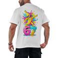 Dabbing Banana 67 Drip Baseball Drip Six Seven Joke Premium Tri-Blend Men's Back Print T-Shirt