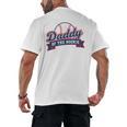 Dad Daddy Of The Rookie Baseball Men's Back Print T-Shirt
