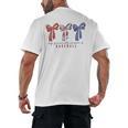 My Favorite Season Is Baseball Coquette Bow Game Day Mom Sis Men's Back Print T-Shirt My Favorite Season Is Baseball Coquette Bow Game Day Mom Sis Men's Back Print T-Shirt
