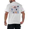 Game Day Baseball Lover Coquette Bow Girl Women Kid Mom Mama Men's Back Print T-Shirt
