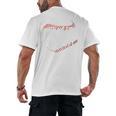 Hit Hard Run Fast Turn Left Baseball Player & Fan Premium Tri-Blend Men's Back Print T-Shirt