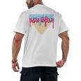 Ice Cream Baseball Cone Dripping Sprinkles Kids Boys Summer Premium Tri-Blend Men's Back Print T-Shirt