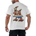 LA Sarape Los Angeles LA Sarape East LA Baseball Mexican Premium Tri-Blend Men's Back Print T-Shirt LA Sarape Los Angeles LA Sarape East LA Baseball Mexican Premium Tri-Blend Men's Back Print T-Shirt