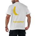 Love Bananas Banana Baseball Men's Back Print T-Shirt Love Bananas Banana Baseball Men's Back Print T-Shirt