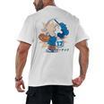 Lucy Van Pelt Baseball Catch Men's Back Print T-Shirt Lucy Van Pelt Baseball Catch Men's Back Print T-Shirt