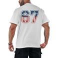 Number 67 USA Raglan Baseball Tee Men's Back Print T-Shirt Number 67 USA Raglan Baseball Tee Men's Back Print T-Shirt