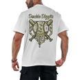 Old School Camo Baseball Drip Double Digits 10th Birthday Men's Back Print T-Shirt