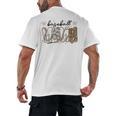 Preppy Baseball Mama Coquette Bow Game Day Mom Mother Men's Back Print T-Shirt Preppy Baseball Mama Coquette Bow Game Day Mom Mother Men's Back Print T-Shirt
