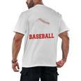 Proud Sister Of A Baseball Senior Class Of 2026 Graduation Men's Back Print T-Shirt Proud Sister Of A Baseball Senior Class Of 2026 Graduation Men's Back Print T-Shirt