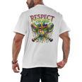 Respect The Drip Mardi Gras Baseball Ice Cream Boys Carnival Men's Back Print T-Shirt