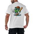 Shamrock Baseball St Patrick's Day Kids Boys Toddlers Premium Tri-Blend Men's Back Print T-Shirt