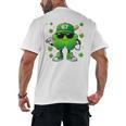 Shamrocks Playing Baseball St Patricks Day 6 7 Meme Men Boys Men's Back Print T-Shirt