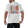 I Survived 100 Days Baseball Football Basketball School Kids Men's Back Print T-Shirt I Survived 100 Days Baseball Football Basketball School Kids Men's Back Print T-Shirt