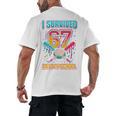 I Survived 67 Days Of School Baseball Drip Six Seven Meme Men's Back Print T-Shirt