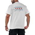 Sweet Vintage Retro Chicago City Flag Bear Print Raglan Baseball Tee Men's Back Print T-Shirt Sweet Vintage Retro Chicago City Flag Bear Print Raglan Baseball Tee Men's Back Print T-Shirt