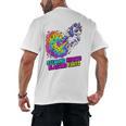 Unicorn Fart Valentine Stealing Hearts Blasting Farts Raglan Baseball Tee Men's Back Print T-Shirt