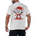 Valentine Baseball Heart Sports Men Boys Kid Men's Back Print T-Shirt Valentine Baseball Heart Sports Men Boys Kid Men's Back Print T-Shirt