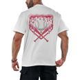Valentines Baseball Boys Ice Cream Drip Heart Youth Kids Men's Back Print T-Shirt Valentines Baseball Boys Ice Cream Drip Heart Youth Kids Men's Back Print T-Shirt