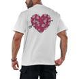 Valentine's Day Baseball Heart Softball Player Sports Lover Men's Back Print T-Shirt Valentine's Day Baseball Heart Softball Player Sports Lover Men's Back Print T-Shirt