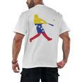 Venezuela Baseball Men's Back Print T-Shirt Venezuela Baseball Men's Back Print T-Shirt