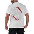 Vintage Baseball 8 Jersey Number 8 Men's Back Print T-Shirt