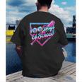 100 Days Of School Baseball 100th Day Ice Cream Boys Kids Men's Back Print T-Shirt 100 Days Of School Baseball 100th Day Ice Cream Boys Kids Men's Back Print T-Shirt
