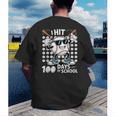 100 Days Of School Baseball Bat 100th Day Of School Men's Back Print T-Shirt 100 Days Of School Baseball Bat 100th Day Of School Men's Back Print T-Shirt