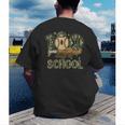 100 Days Of School Baseball Camo Boys Kids 100th Day Men's Back Print T-Shirt