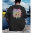 100 Days Of School Baseball Drip Boys Kids 100th Day Men's Back Print T-Shirt