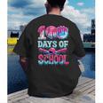 100 Days Of School Baseball Ice Cream Drip For Boys Kid Men's Back Print T-Shirt