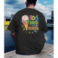 100 Days Of School Baseball Ice Cream Drip Boys Kids Player Men's Back Print T-Shirt 100 Days Of School Baseball Ice Cream Drip Boys Kids Player Men's Back Print T-Shirt