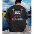 100 Days Of School Ice Cream Drip Baseball 100 Days Smarter Men's Back Print T-Shirt 100 Days Of School Ice Cream Drip Baseball 100 Days Smarter Men's Back Print T-Shirt