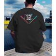 12th Birthday Baseball Ice Cream Drip 12 Years Old Boy Kids Men's Back Print T-Shirt 12th Birthday Baseball Ice Cream Drip 12 Years Old Boy Kids Men's Back Print T-Shirt