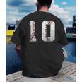 2016 10th Birthday Baseball Boys Kids Ten 10 Tenth Men's Back Print T-Shirt 2016 10th Birthday Baseball Boys Kids Ten 10 Tenth Men's Back Print T-Shirt