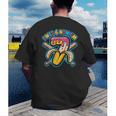 I Was 6 Now I’m 7 Banana Drip Birthday Baseball Men's Back Print T-Shirt I Was 6 Now I’m 7 Banana Drip Birthday Baseball Men's Back Print T-Shirt