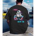 I Was 6 Now I'm 7 Baseball Birthday Drip Ice Cream Boy Men's Back Print T-Shirt I Was 6 Now I'm 7 Baseball Birthday Drip Ice Cream Boy Men's Back Print T-Shirt