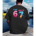 I Was 6 Now I'm 7 Birthday Baseball Drip For Boys Kid Men's Back Print T-Shirt I Was 6 Now I'm 7 Birthday Baseball Drip For Boys Kid Men's Back Print T-Shirt