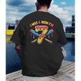 I Was 6 Now I'm 7 Dripping Ice Cream Baseball 67 Drip Men's Back Print T-Shirt