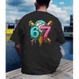 67 Baseball Ice Cream Drip Kids Men's Back Print T-Shirt 67 Baseball Ice Cream Drip Kids Men's Back Print T-Shirt