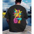 67 Baseball Ice Cream Six Seven Dabbing Banana Men's Back Print T-Shirt