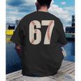 67 Baseball Six Seven 6 7 Meme 67 Men's Back Print T-Shirt 67 Baseball Six Seven 6 7 Meme 67 Men's Back Print T-Shirt